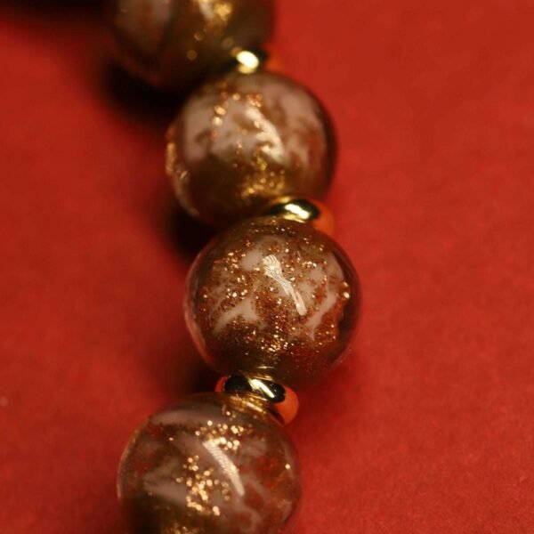 Thangka Buddha Purple Gold Incense Ash Liuli Bracelet - Image 2