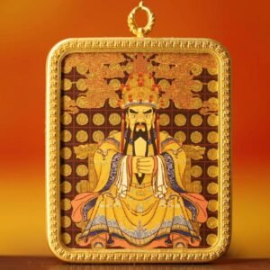 Thangka Buddha Auspicious Clouds Wealth and Protection Dragon WuYe Square Thangka