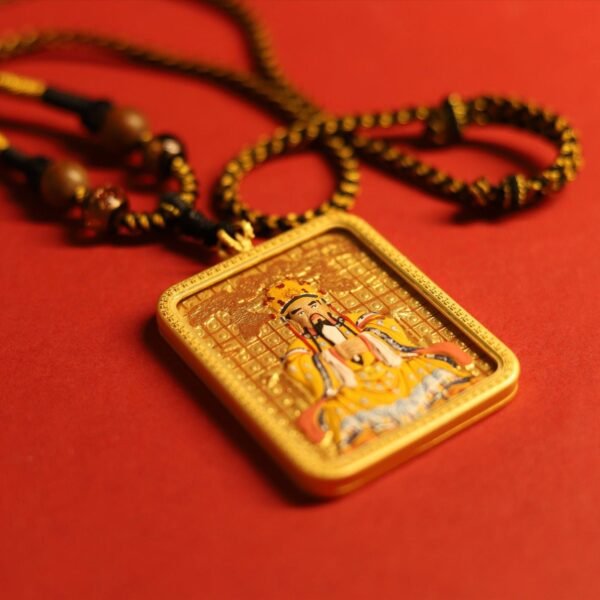 Thangka Buddha Leather Auspicious Clouds Wealth and Protection Dragon WuYe Square Thangka