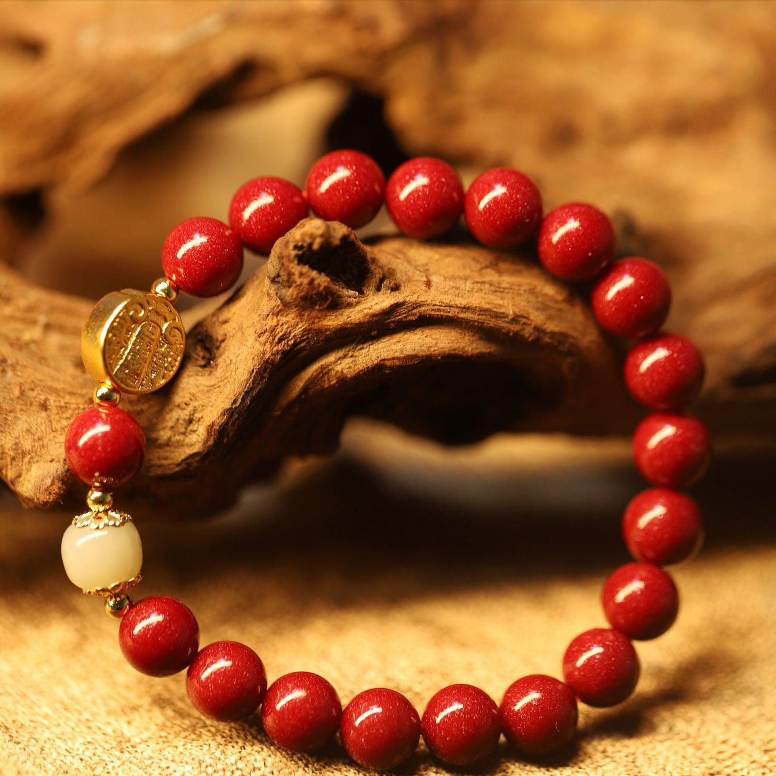 Thangka Buddha “Ben Ming Nian“ Five Directions Wealth Gods Wealth and Fortune Bracelet - Attract Abundance and Fortune in Your Zodiac Year