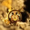 Thangka Buddha Crystal Dragon WuYe Protection and Prosperity Pendant Necklace