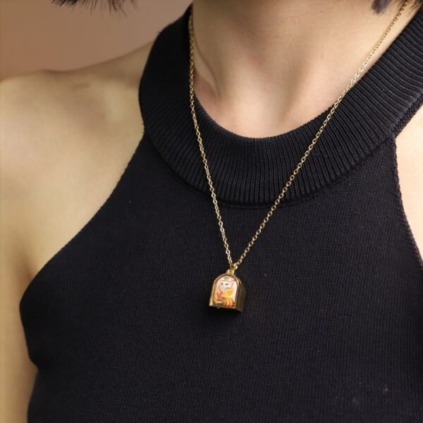 Thangka Buddha Fox Fairy Love and Protection Locket Necklace - Image 7