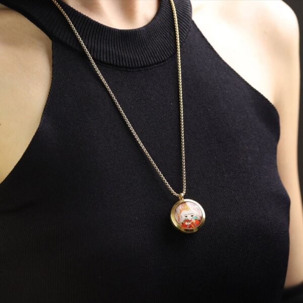 Thangka Buddha Fox Fairy Love and Protection Necklace - Image 4