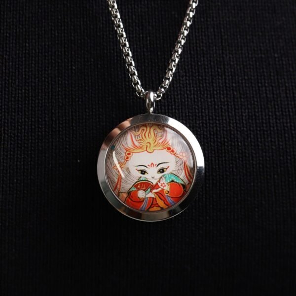 Thangka Buddha Fox Fairy Love and Protection Necklace - Image 6
