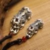 Thangka Buddha Silver Pixiu Wealth Pendant - Feng Shui Prosperity Charm - Image 5
