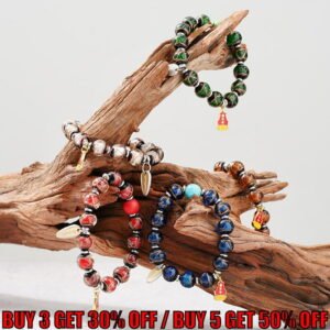 Thankg Buddha Incense Ash Liuli Wistom and Protection Bracelet