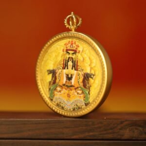 Thangka Buddha Wealth and Protection Dragon Wuye Circular Thangka