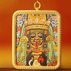 Thangka Buddha Wealth and Prosperity Zakiram Goddess of Wealth Square Thangka